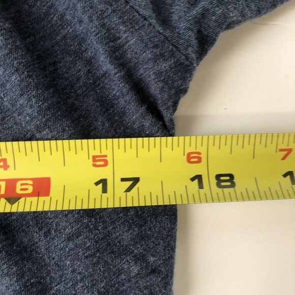 Bespoken 2 Button Pocket Henley Long Sleeve Heather Blue Size Small - Picture 3 of 7